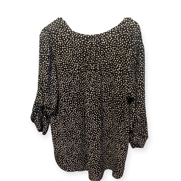 Dalia Heart Print Blouse Size XL - Picture 2 of 4